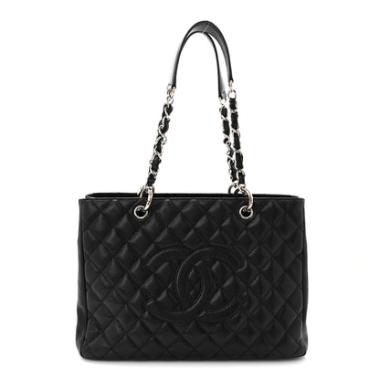 Chanel Caviar Quilted Grand Shopping Tote GST Black 1 of 11