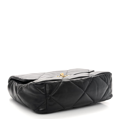 Chanel Goatskin Quilted Large Chanel 19 Flap Black 4 of 10