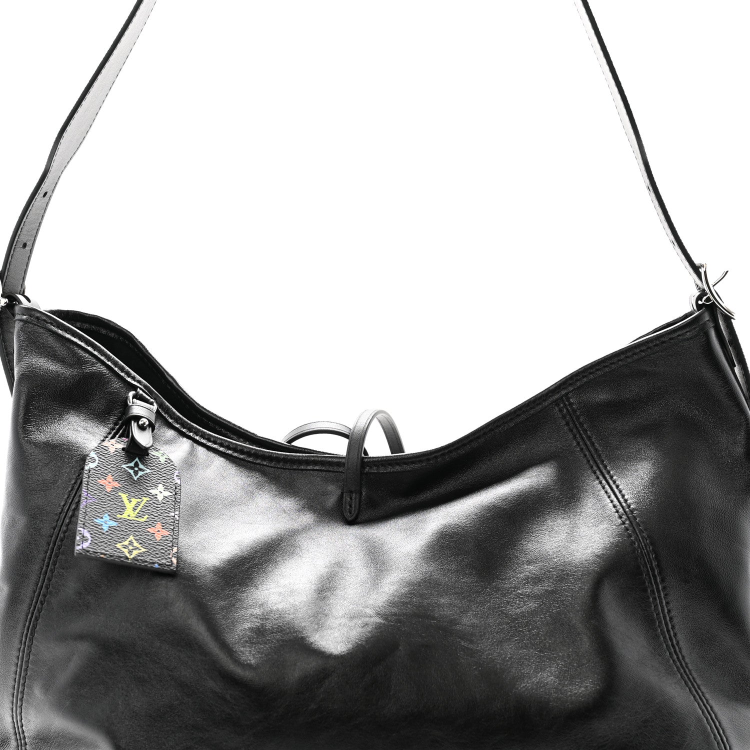 Louis Vuitton LV X TM Lambskin CarryAll Vibe MM Black 8 of 10