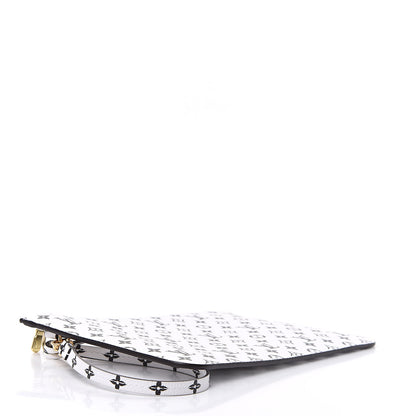 Louis Vuitton Monogram Giant Neverfull MM GM Pochette White 4 of 7