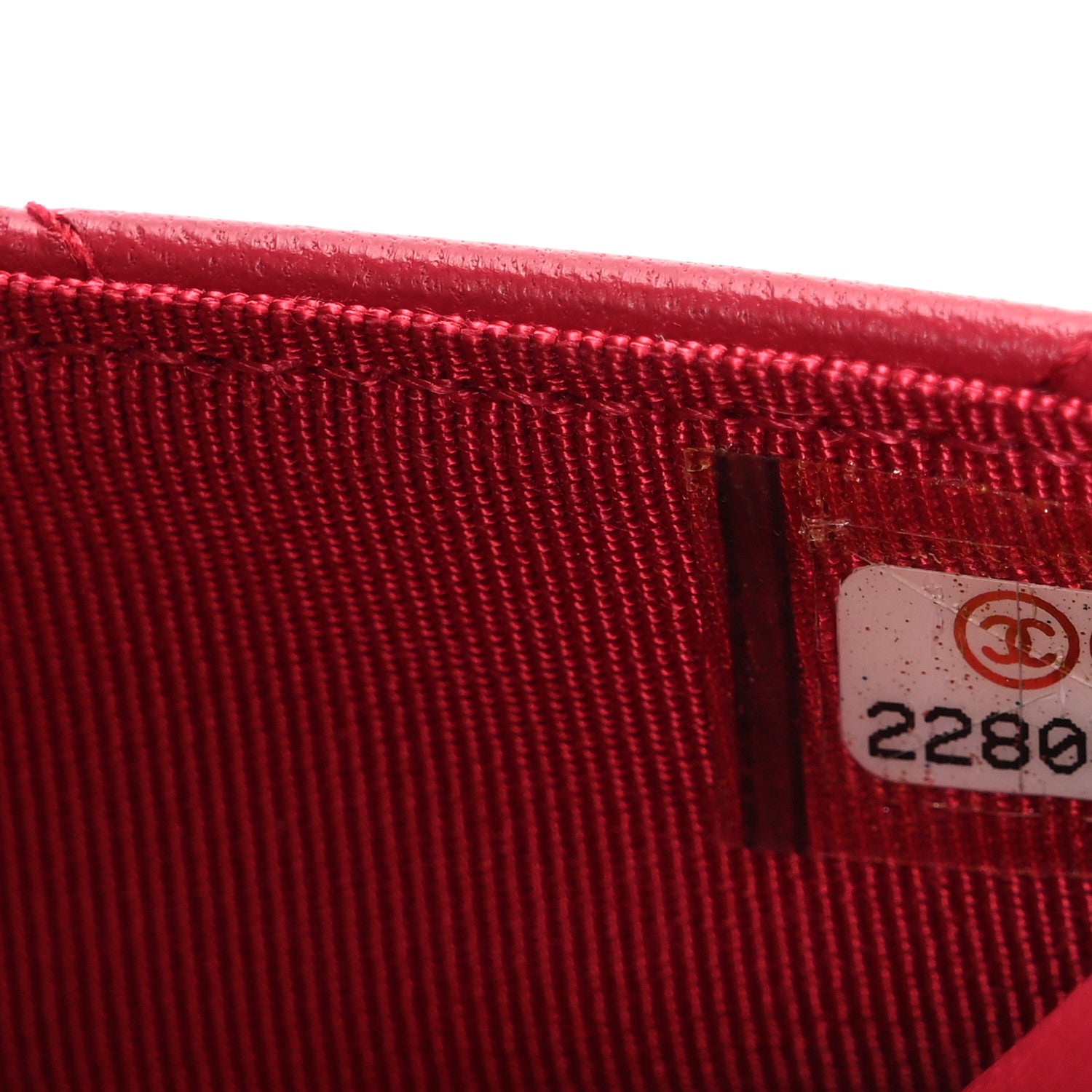 Chanel Lambskin Quilted Wallet On Chain WOC Dark Pink 8 of 12