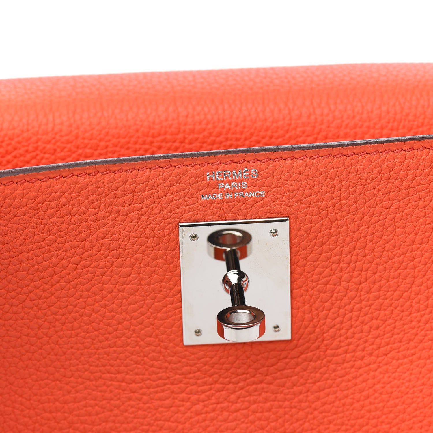 Hermes Togo Kelly Retourne 28 Poppy Orange 26 of 34