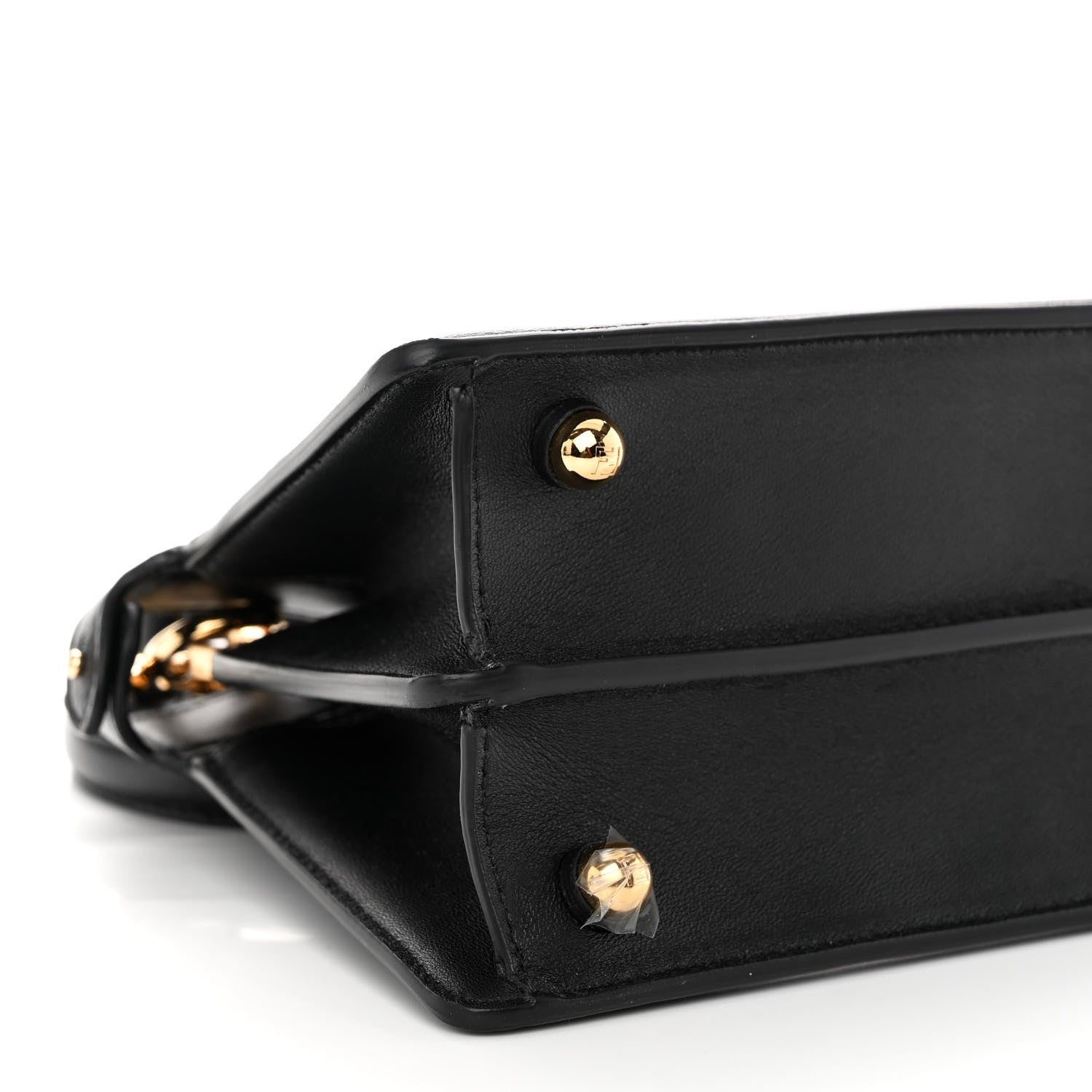 Fendi Shiny Nappa Petite Peekaboo I SEE U Satchel Black 9 of 10