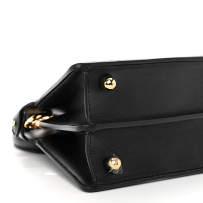 Fendi Shiny Nappa Petite Peekaboo I SEE U Satchel Black 9 of 10