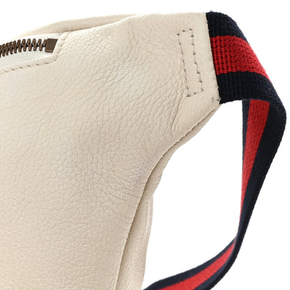 Gucci Grained Calfskin Logo Belt Bag White 11 of 12