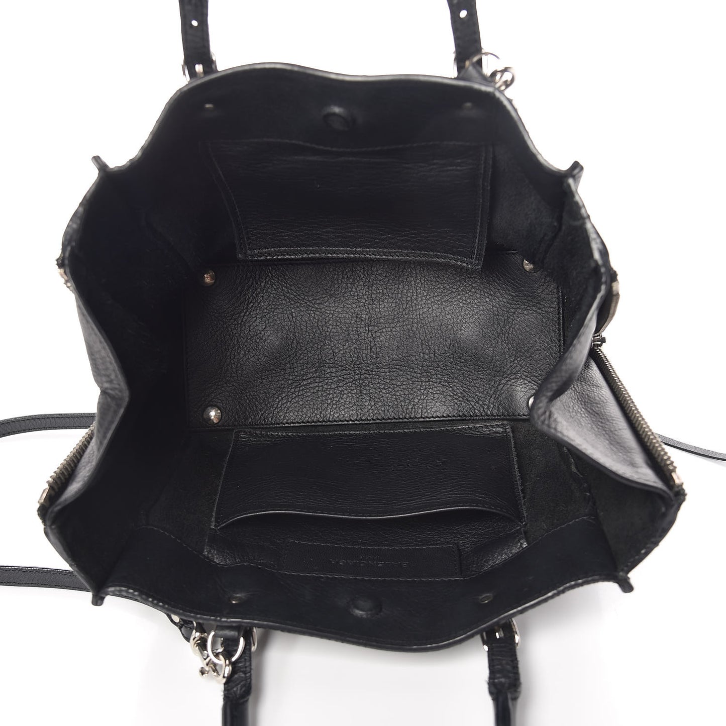 Calfskin Papier Mini A4 Tote Black