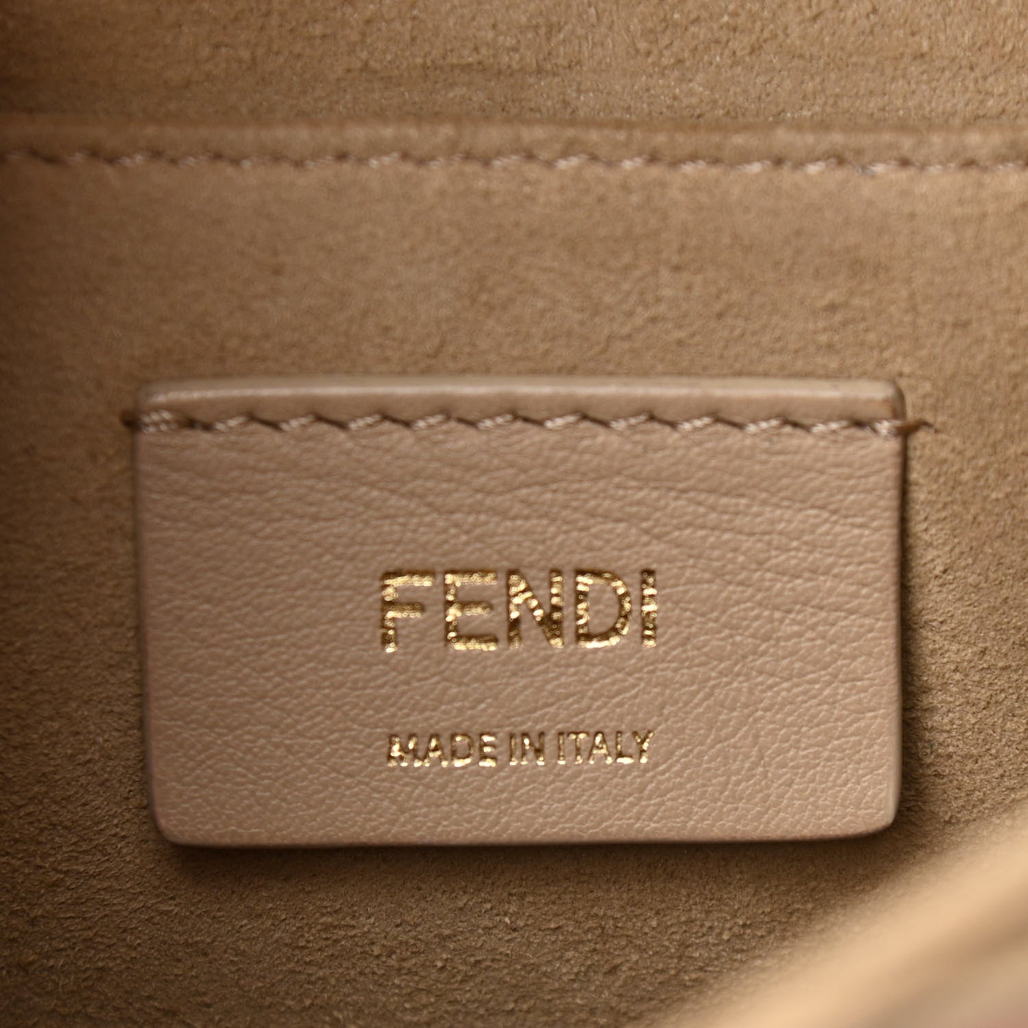 Fendi Vitello Liberty FF 1974 Embossed Kan I Shoulder Bag Fragola 6 of 10
