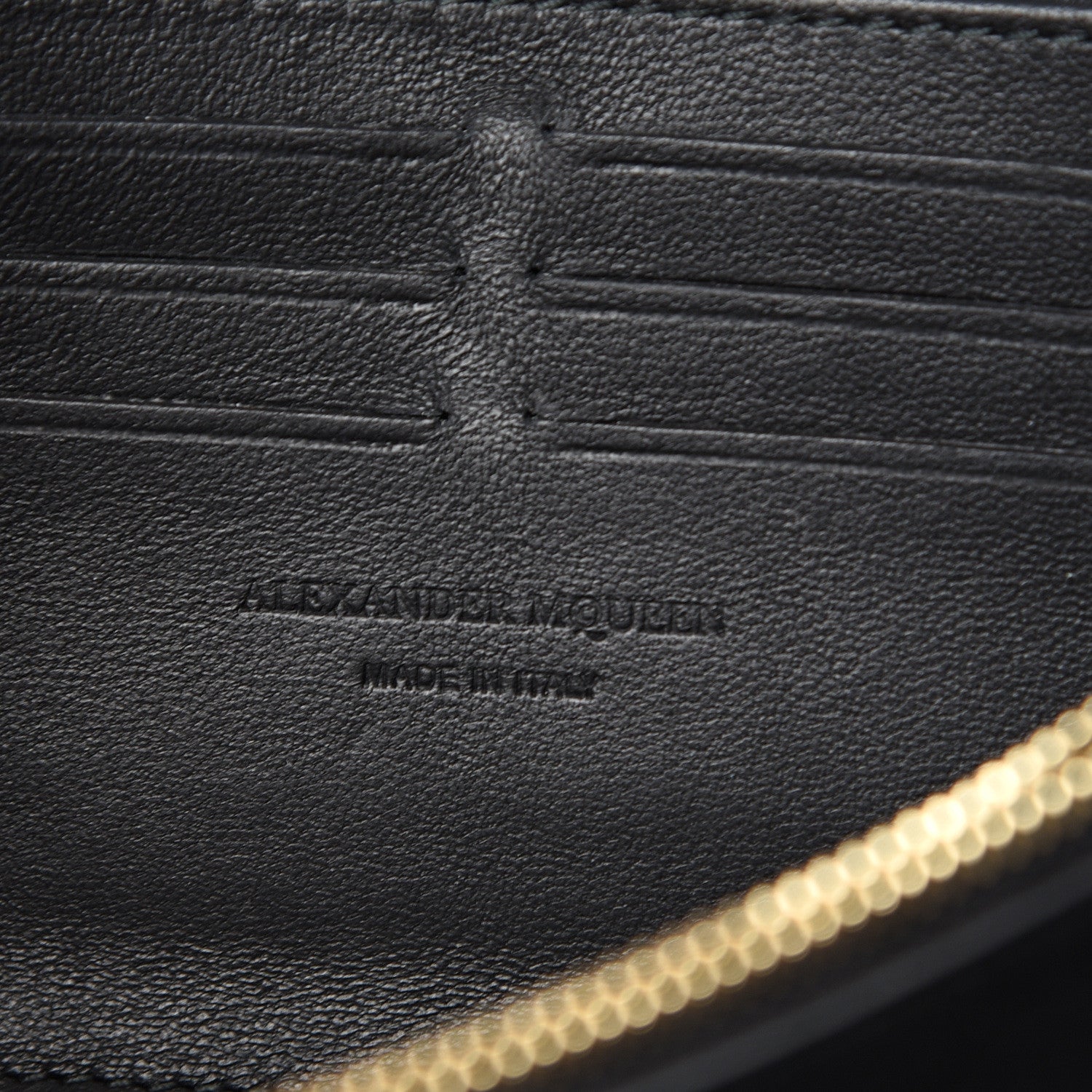 Alexander McQueen Metallic Calfskin Skull Wallet on Chain Silver 5 of 8