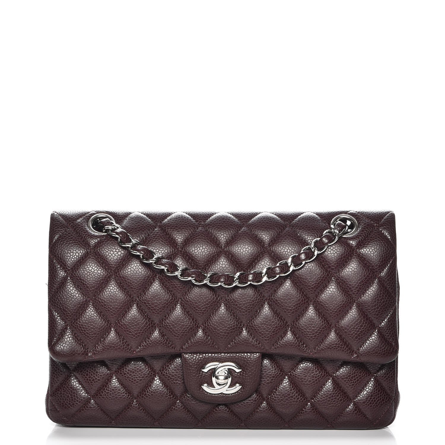 Chanel Caviar Quilted Medium Double Flap Burgundy 1 of 9