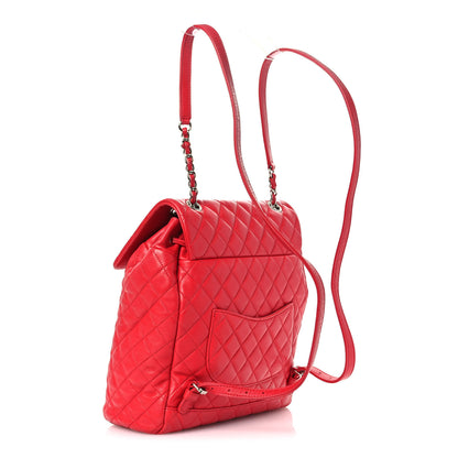 Chanel Lambskin Quilted Large Urban Spirit Backpack Red 3 of 12