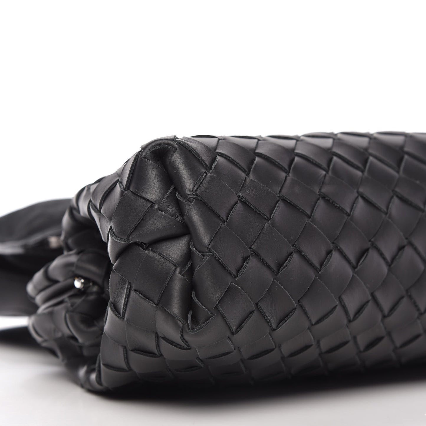 Calfskin Intrecciato Crossbody Black