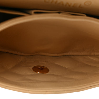 Chanel Lambskin Quilted Small Double Flap Beige 28 of 47