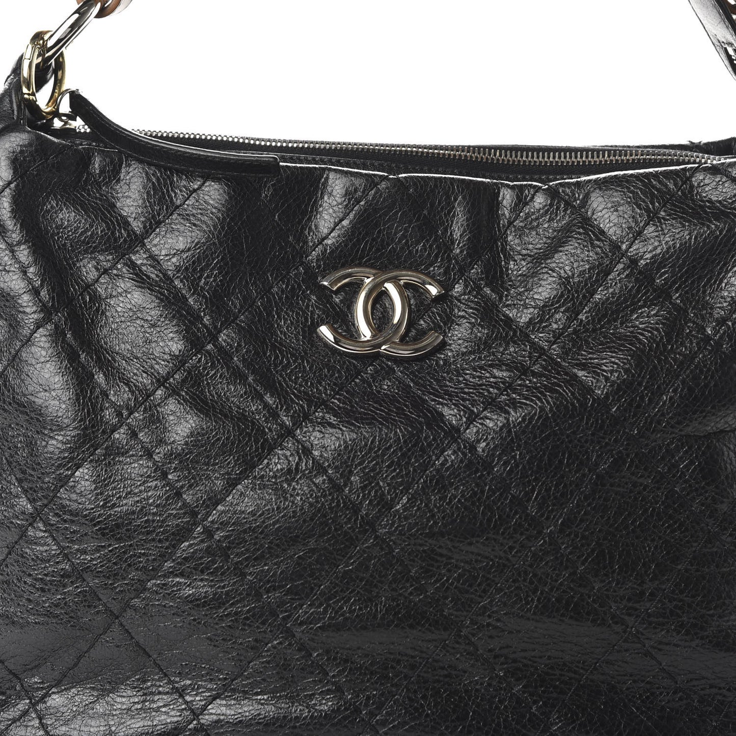 Glazed Calfskin On The Road Hobo Black