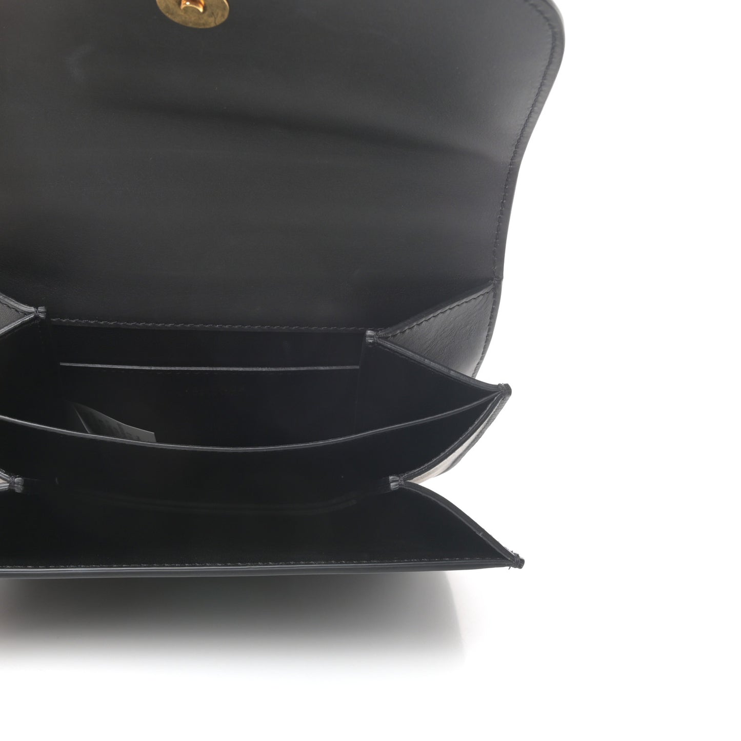 Vitello Barocco Virtus Small Top Handle Shoulder Bag Black