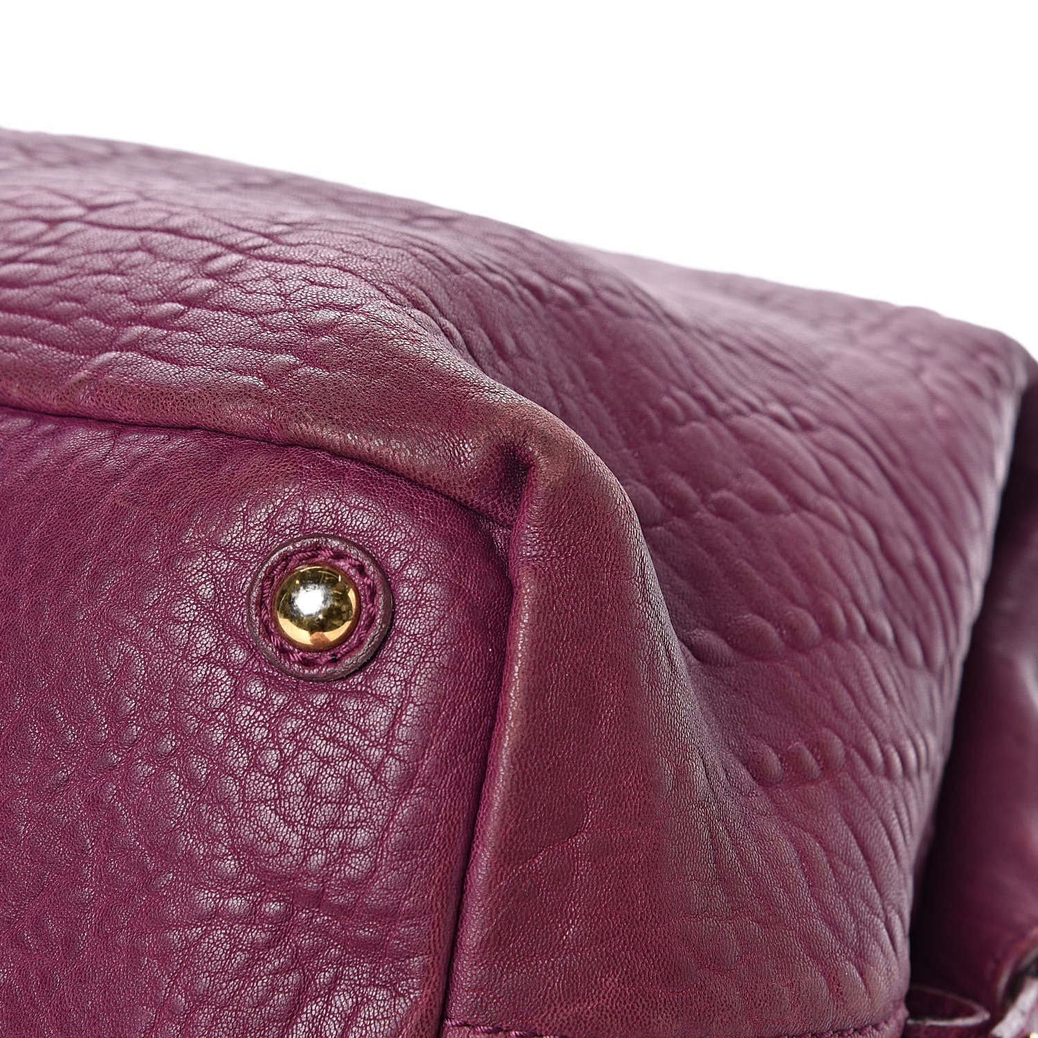 Saint Laurent Pebbled Lambskin Medium Easy Sac Purple 15 of 18