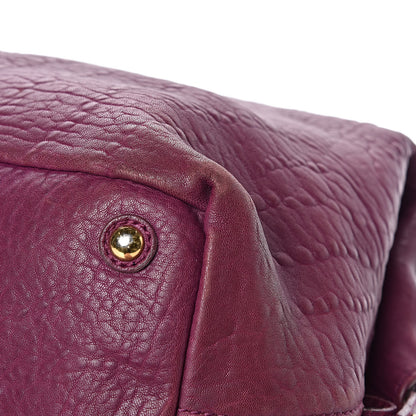 Saint Laurent Pebbled Lambskin Medium Easy Sac Purple 15 of 18