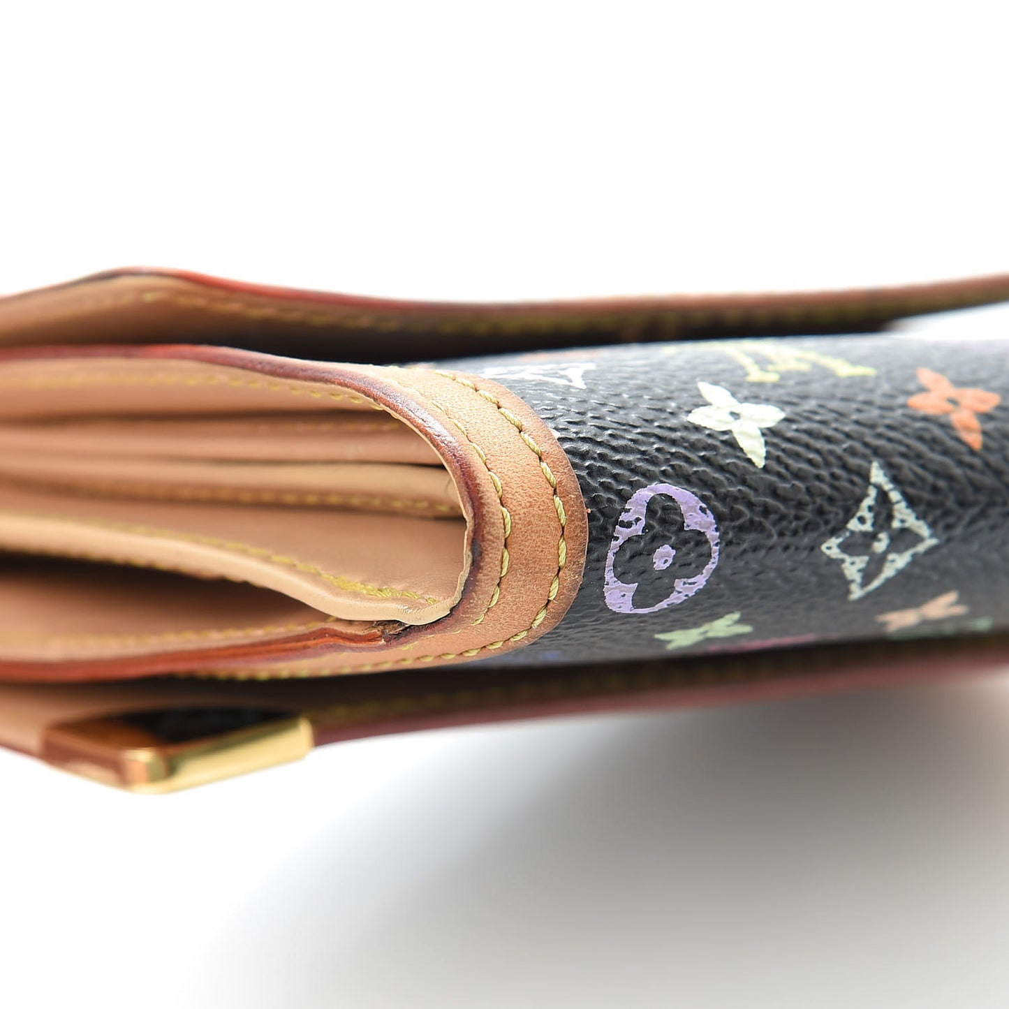 Monogram Multicolor Porte-Monnaie Billets Wallet Black