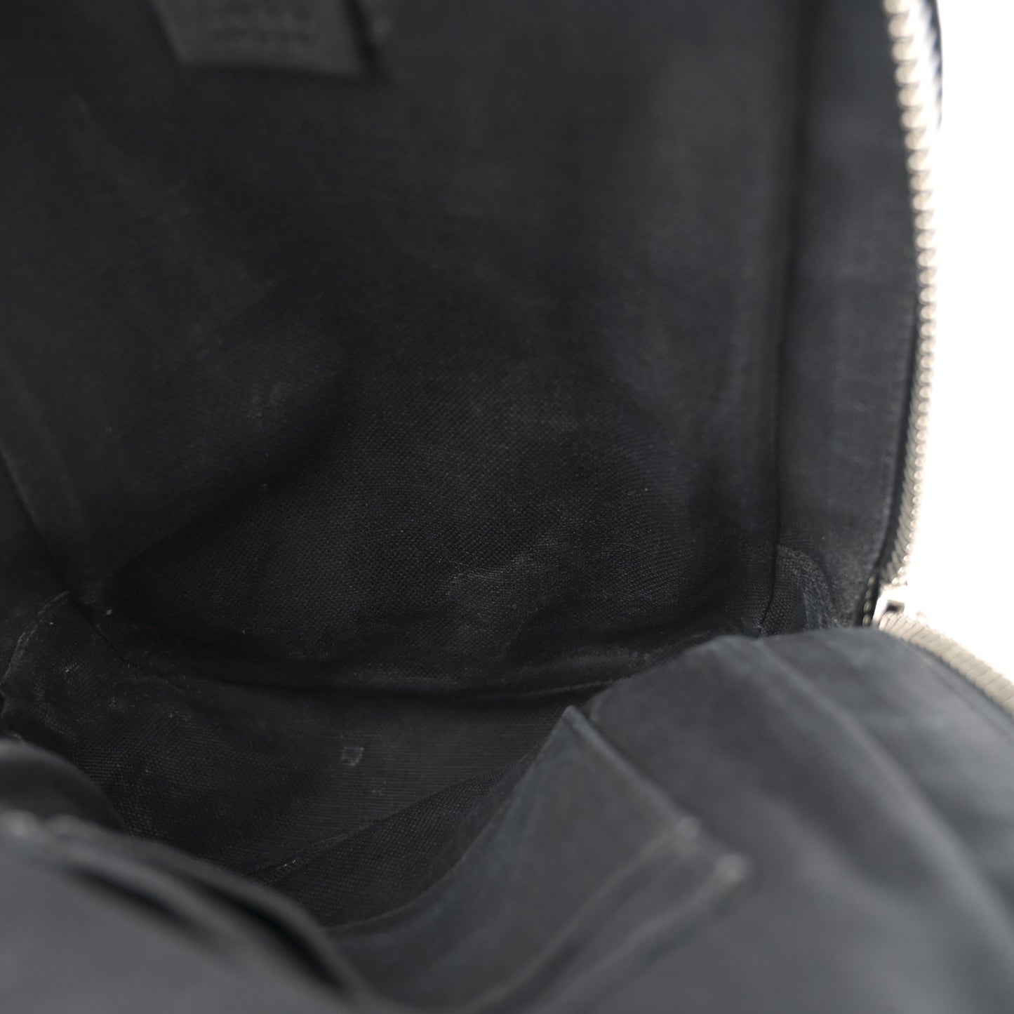 GG Supreme Monogram Web Belt Bag Black Grey