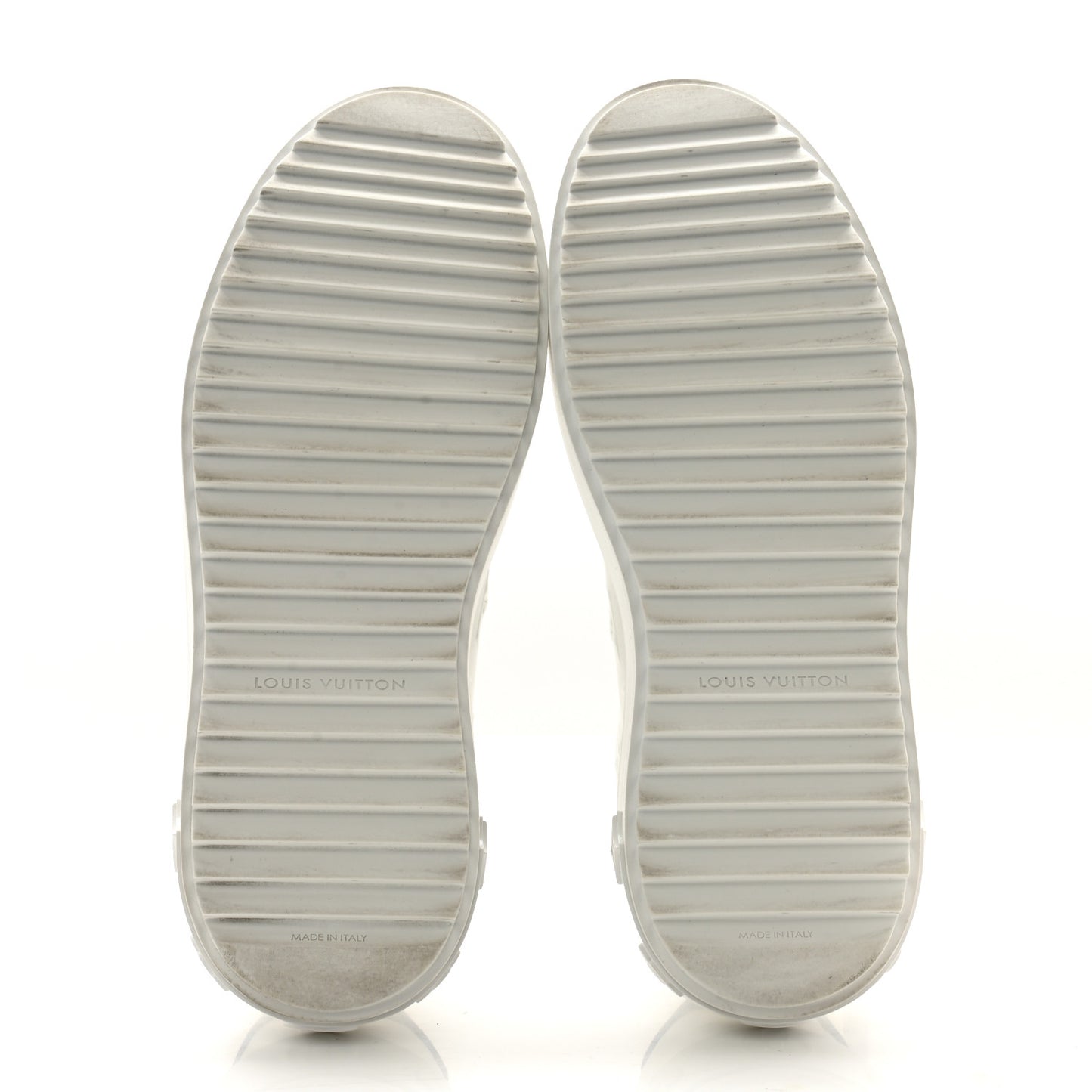 Lambskin Embossed Monogram Time Out Sneakers 37 White