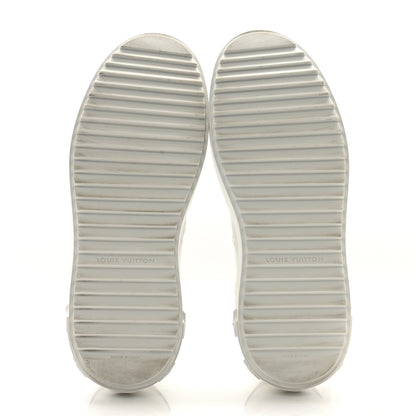 Louis Vuitton Lambskin Embossed Monogram Time Out Sneakers 37 White 5 of 13