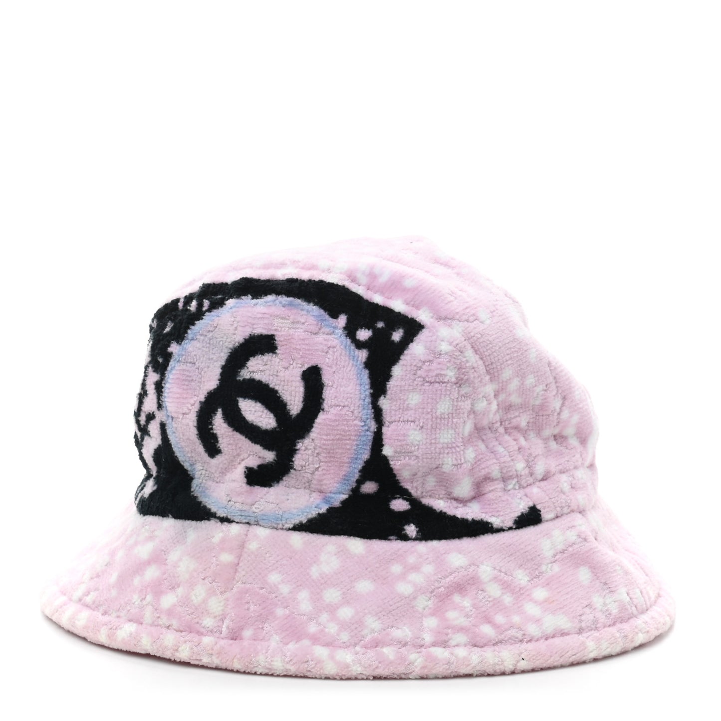 Terry Cloth CC Bucket Hat S Pink Black