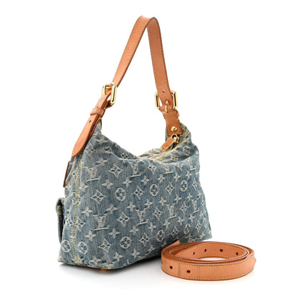 Louis Vuitton Monogram Denim Baggy PM Long Strap Blue 3 of 12