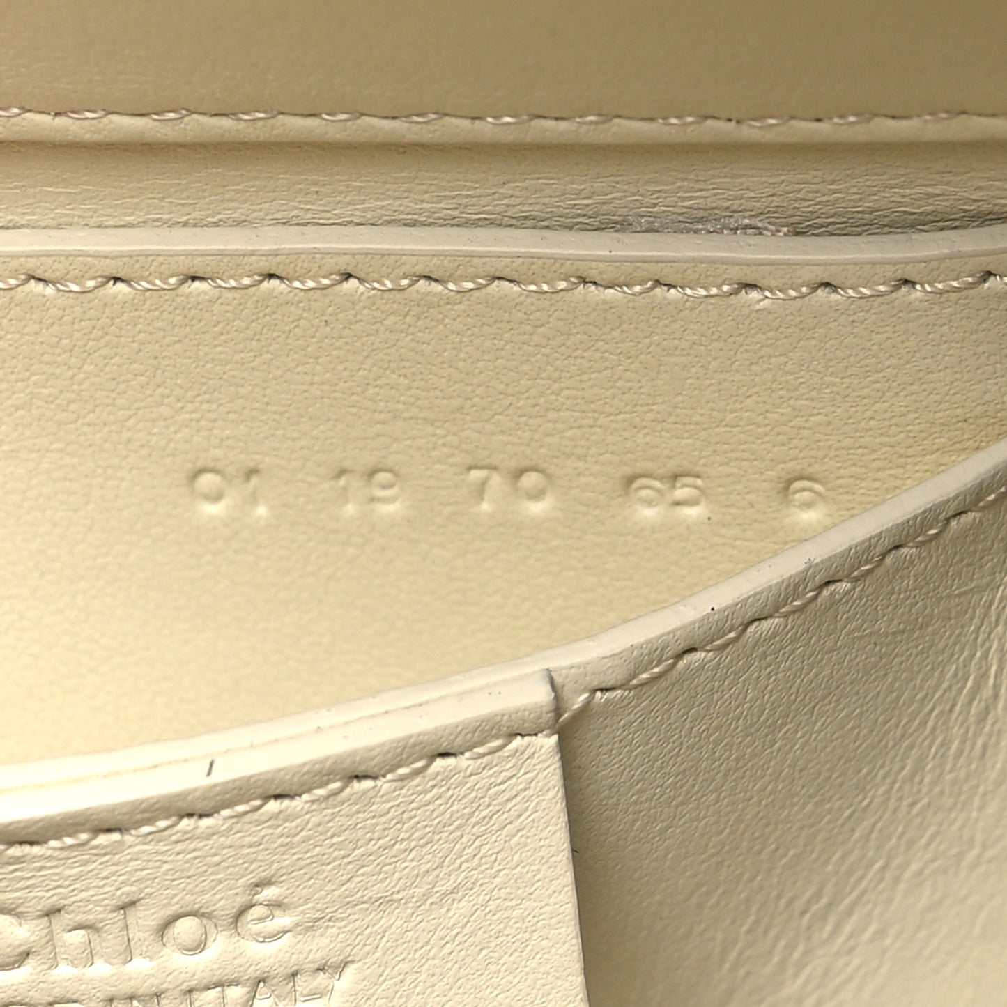 Calfskin Medium Roy Bag Natural White