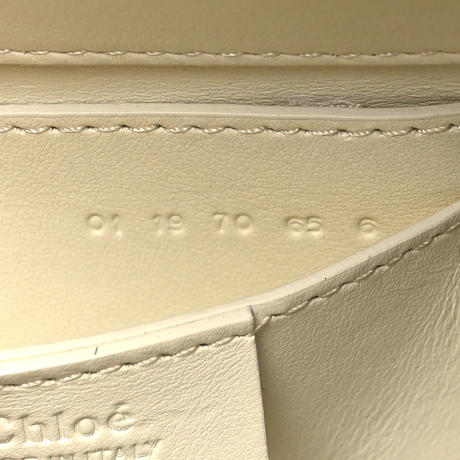 Chloe Calfskin Medium Roy Bag Natural White 7 of 12