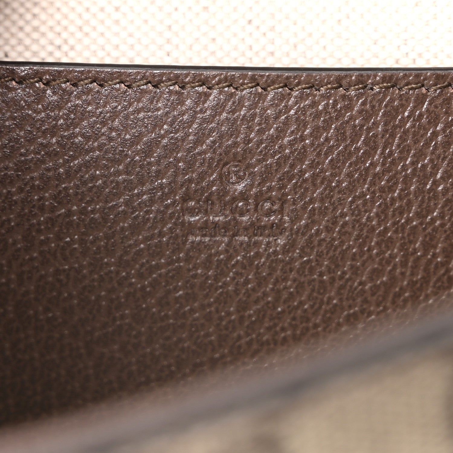 Gucci GG Supreme Monogram Textured Dollar Calfskin Web Mini Ophidia Envelope Shoulder Bag Beige Ebony 6 of 9