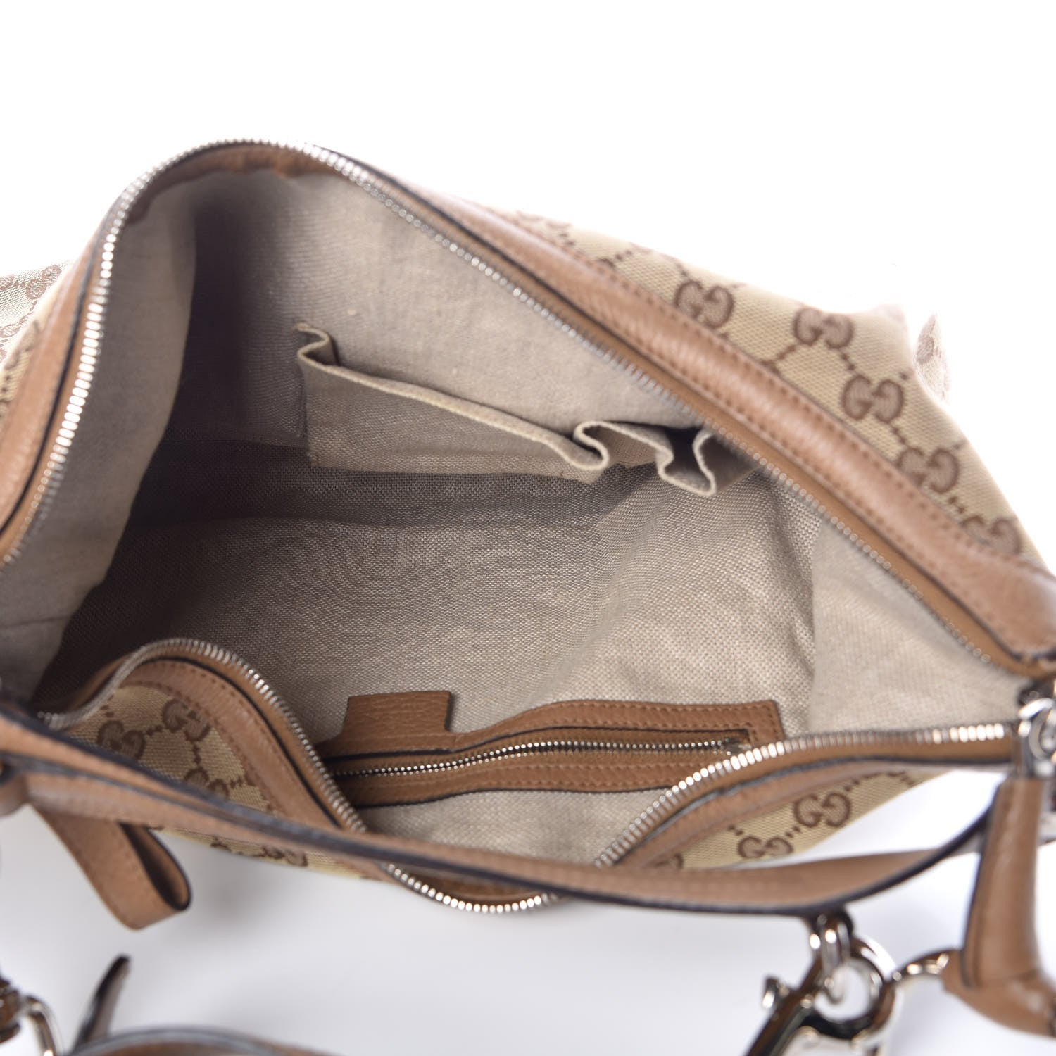 Gucci Monogram Medium Icon Bit Hobo Light Cuir 6 of 10