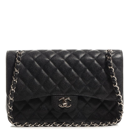 Chanel Caviar Quilted Jumbo Double Flap Black 1 of 9