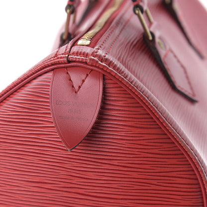 Louis Vuitton Epi Speedy 25 Castillan Red 8 of 11