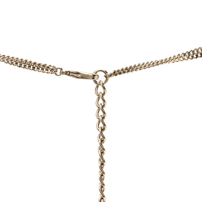 Chanel Pearl Chain CC Multi Strand Necklace Gold 4 of 5