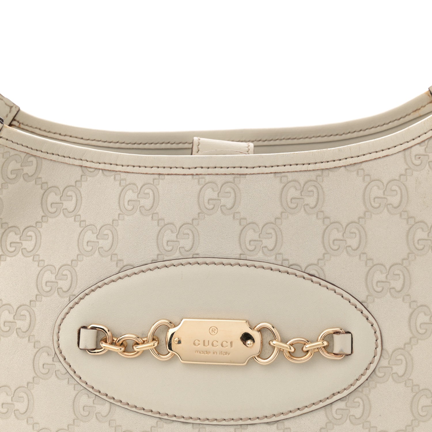Gucci Guccissima Punch Hobo Off White 8 of 14