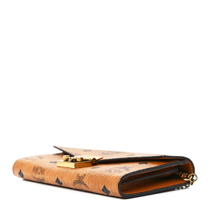 MCM Visetos Large Patricia Wallet On Chain Cognac 8 of 12
