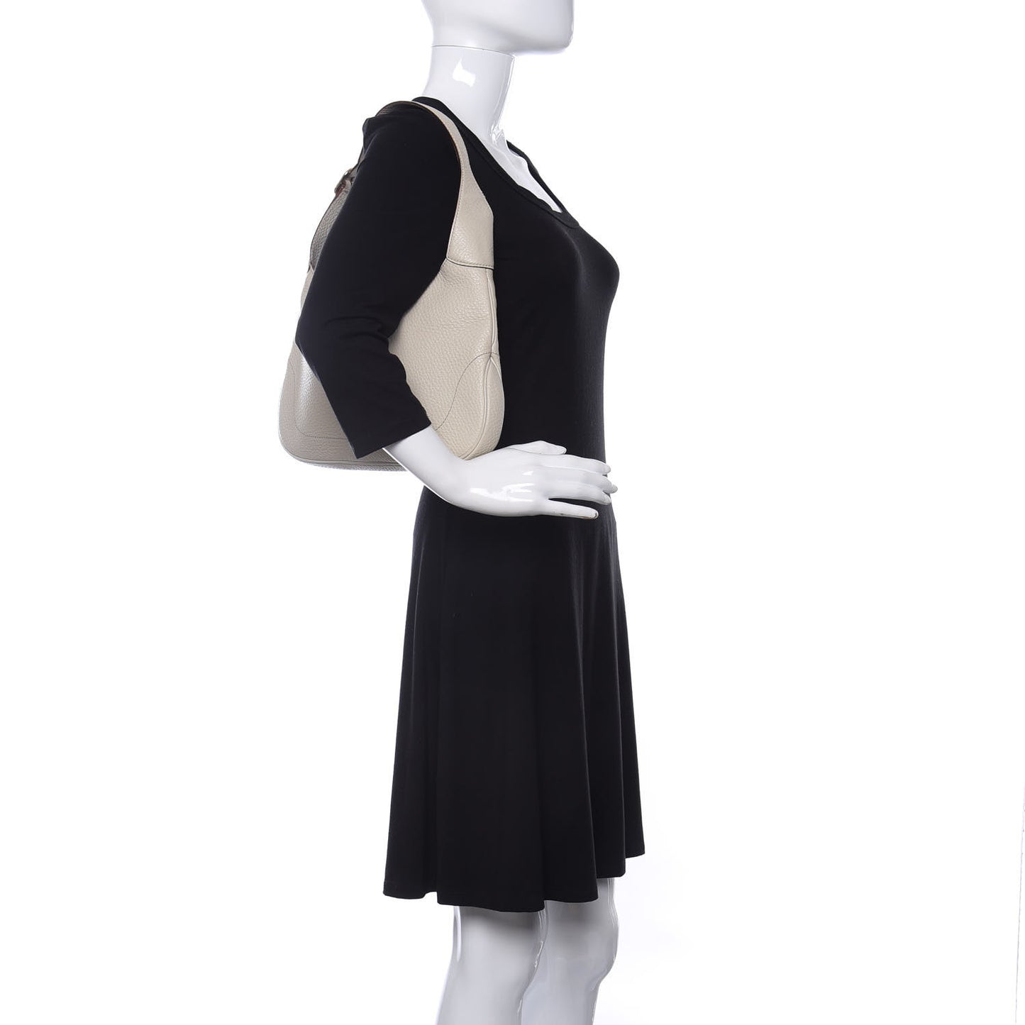 Calfskin Small Jackie O Hobo White