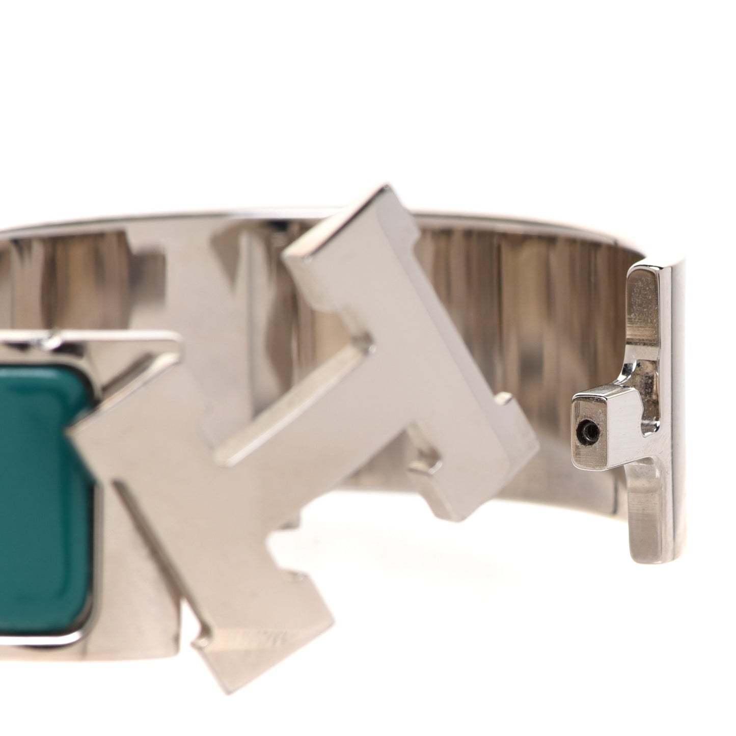 Enamel Wide Clic Clac H Bracelet PM Malachite