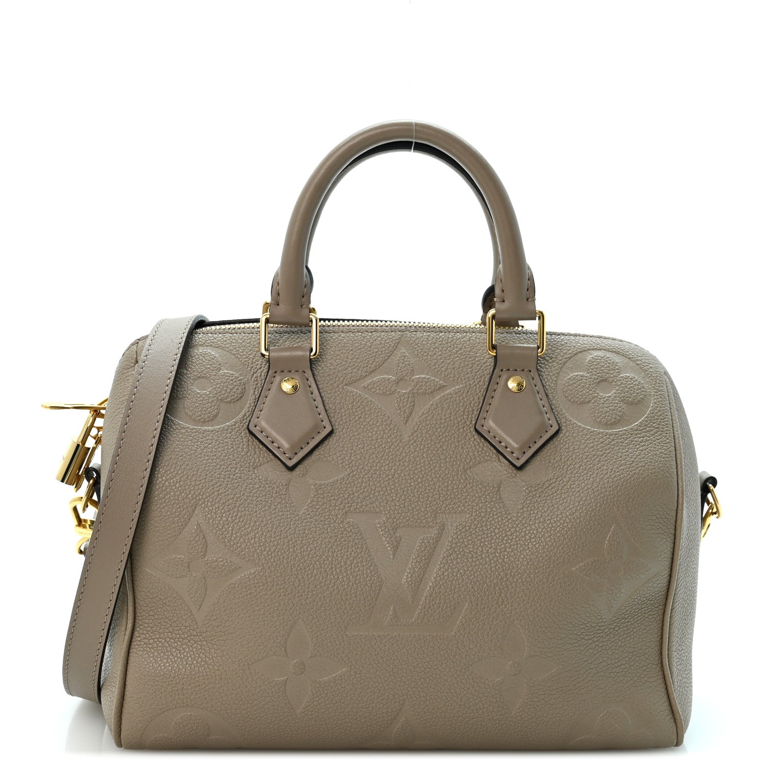 Louis Vuitton Empreinte Monogram Giant Speedy Bandouliere 25 Tourterelle 1 of 11