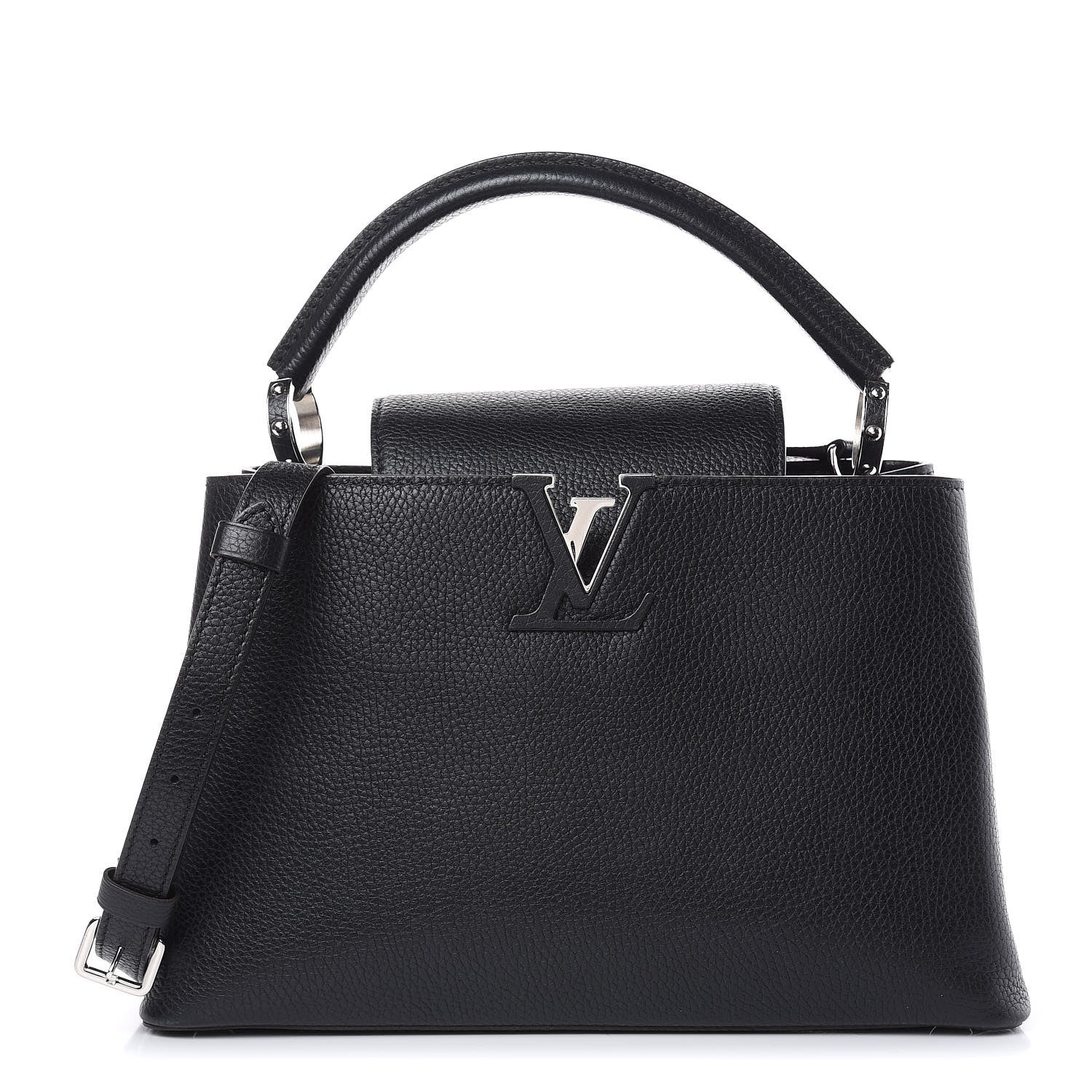 Louis Vuitton Taurillon Capucines PM Black 1 of 9