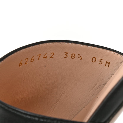 Gucci Malaga Kid GG Marmont Flat Slide Sandals 38.5 Black 8 of 8