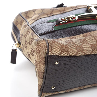 Gucci Monogram Hasler Boston Dark Brown 9 of 19