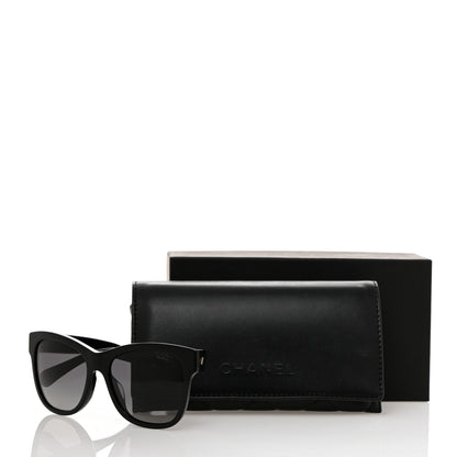 Chanel Acetate Polarized Square CC Sunglasses 5380 Black 8 of 8
