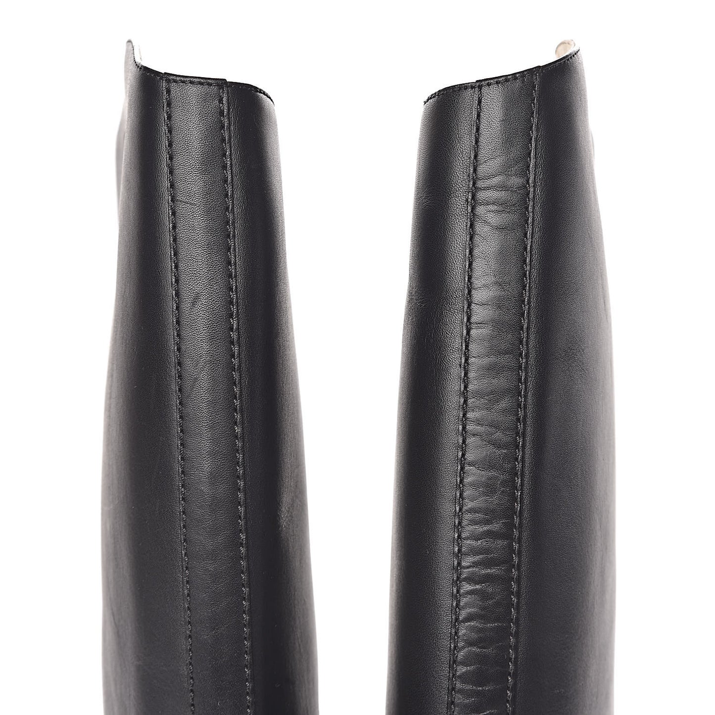 Calfskin Knee High Boots 41 Black