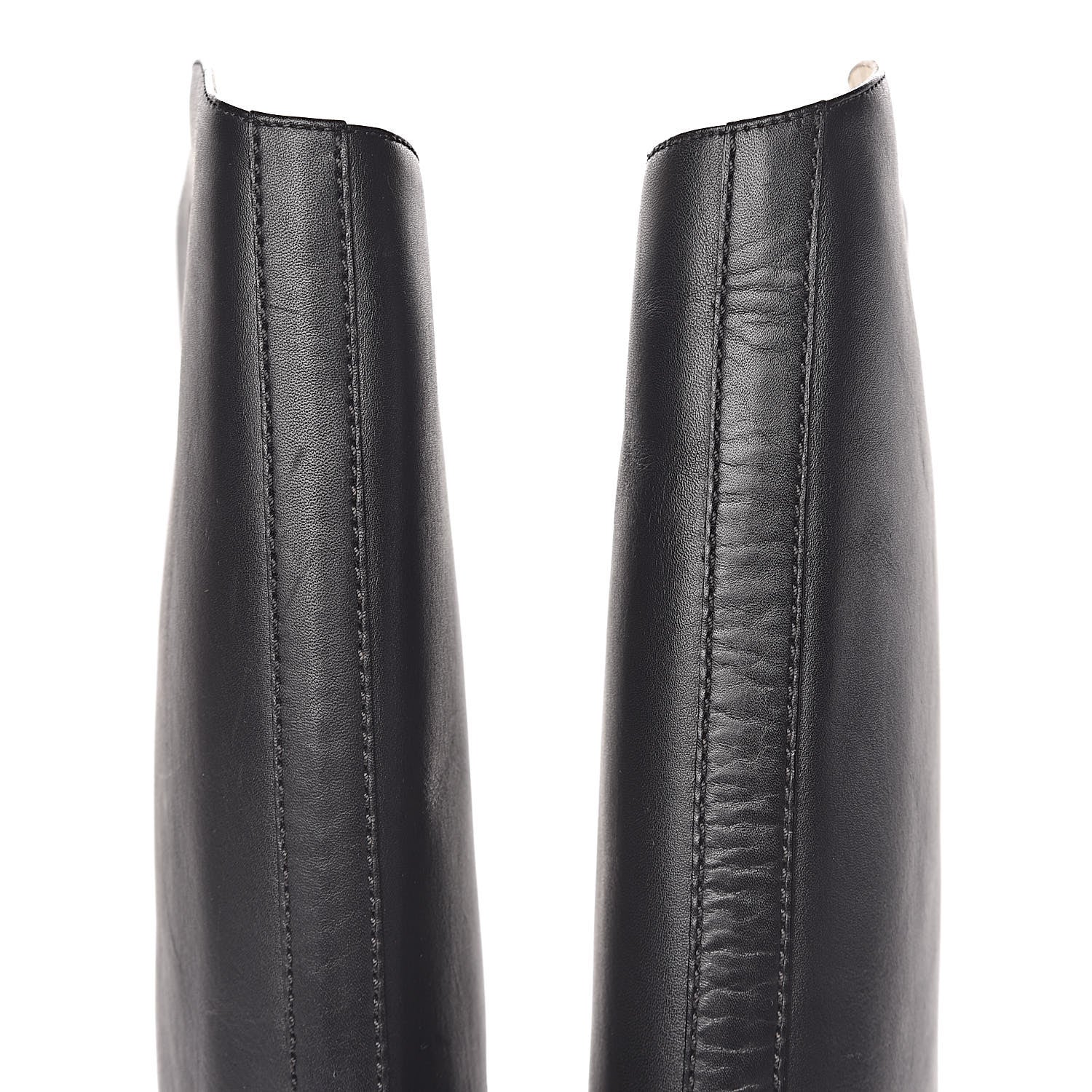 Chanel Calfskin Knee High Boots 41 Black 5 of 11