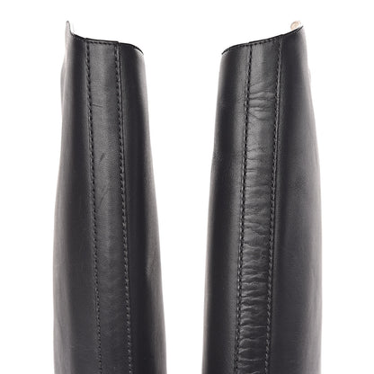 Chanel Calfskin Knee High Boots 41 Black 5 of 11