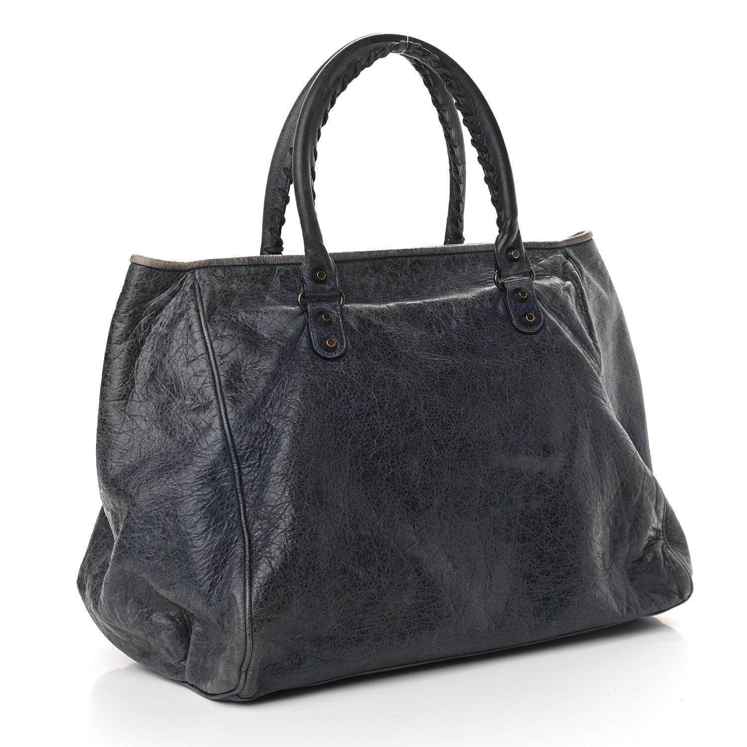 Balenciaga Agneau Classic Hardware Large Sunday Tote Bleu Roi 2 of 9