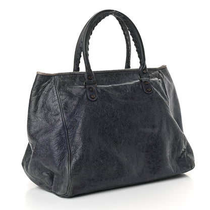Balenciaga Agneau Classic Hardware Large Sunday Tote Bleu Roi 2 of 9