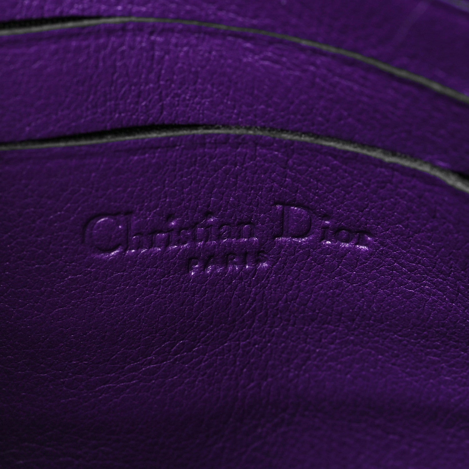 Christian Dior Patent Cannage New Lock Pouch Purple 6 of 9