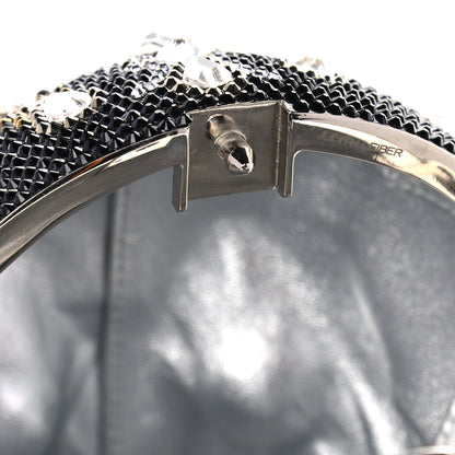 Judith Leiber Crystal Bela Lugosi Skull Minaudiere Clutch Silver Multicolor 12 of 14