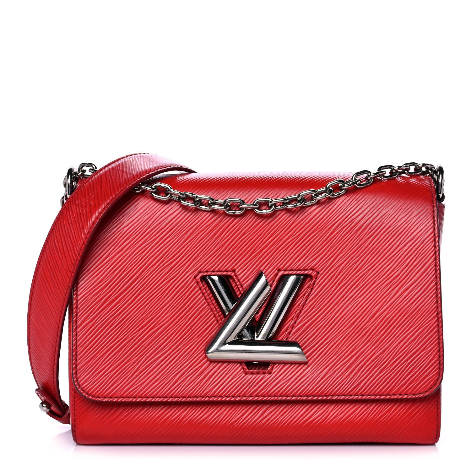 Louis Vuitton Epi Twist Shoulder Bag MM Coquelicot 1 of 10